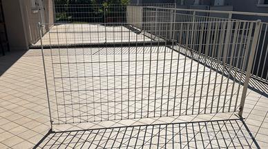 recinzione grigliato bianco perla RAL 1013