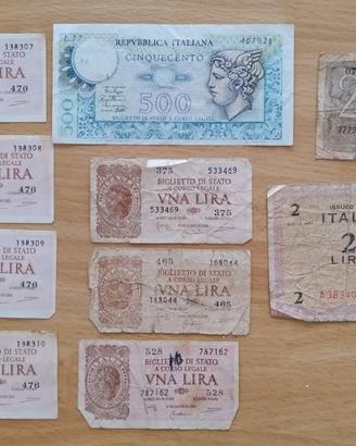 Banconote cartacee Italiane