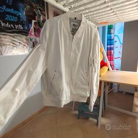 🤍 Bomber bianco – Stile minimal 🤍