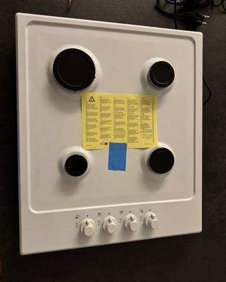 Piano cottura a gas - bianco