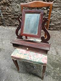 specchiera toletta con cassetto