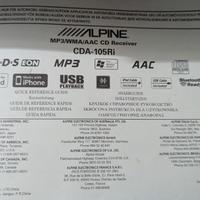 autoradio ALPINE CDA - 105Ri