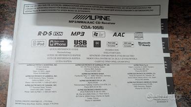 autoradio ALPINE CDA - 105Ri