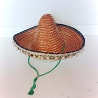 Sombrero/ Cappello messicano in paglia decorativo