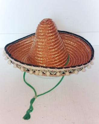 Sombrero/ Cappello messicano in paglia decorativo