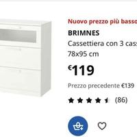 Cassettiera Brimnes ikea