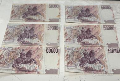 Banconote 50000 lire bernini