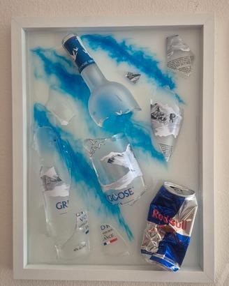 Quadro Grey Goose in resina epossidica