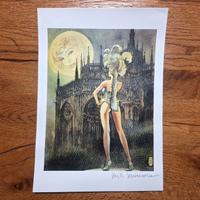 Milo Manara Milano Duomo stampa firmata
