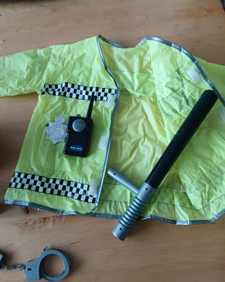 Costume di carnevale poliziotto per bimbo/a
