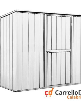 Casetta box giardino in Acciaio 260x185cm bianco