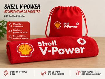 Asciugamano Palestra Shell V-Power con Sacca