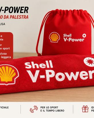 Asciugamano Palestra Shell V-Power con Sacca