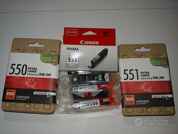 Cartucce Canon PIXMA 550/551 varie