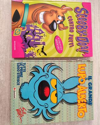 Coppia di libri 'Lupo Alberto'e 'Scooby Doo'