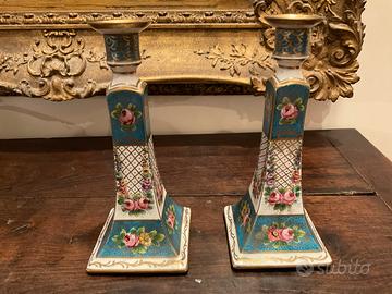 Antichi candelabri ceramica