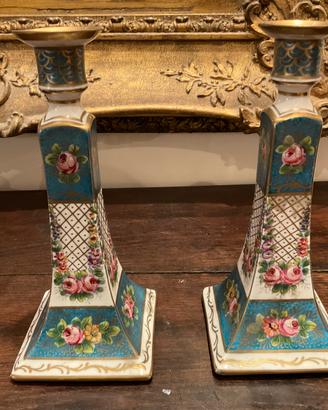 Antichi candelabri ceramica