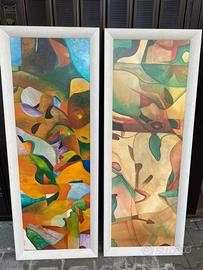 Quadri colorati con cornice