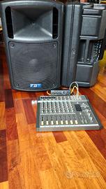 FBT Maxx 4A + Behringer Mixer + Viscount effetto