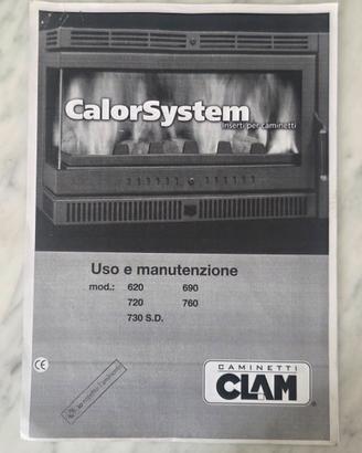 inserto per caminetto CLAM CALORSYSTEM 720 usato