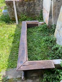 ARCHITRAVE IN  CASTAGNO FINE 800’ PER CAMINO