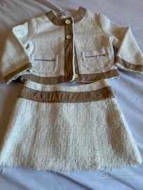 Completo bimba 4 anni gonna + giacca stile Chanel