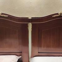 Testate letto testiere, in noce cm 93 / 7 / 132