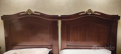 Testate letto testiere, in noce cm 93 / 7 / 132