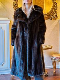 Splendida Pelliccia di Visone Lunga Artigianale 44