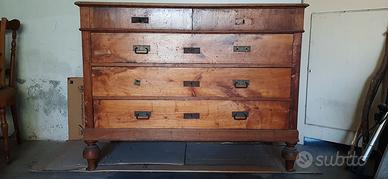 Comò in legno fine anni '40.