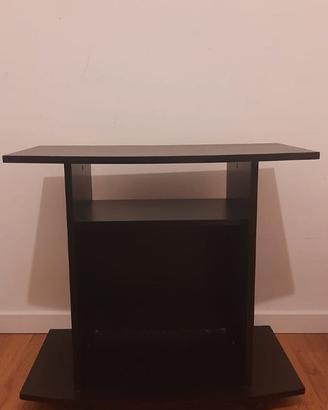 Mobile TV Moderno con Ruote – Nero Opaco