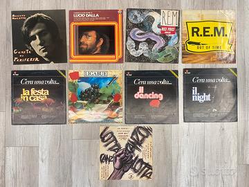 Lotto vinili di vario genere (Ligabue, REM, Dalla)