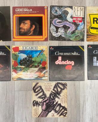 Lotto vinili di vario genere (Ligabue, REM, Dalla)
