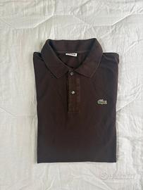 Lacoste Polo Marrone Uomo Taglia 3XL