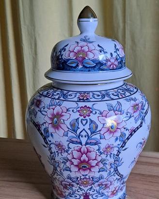 Vaso ceramica decorata vintage Francesco Guarino