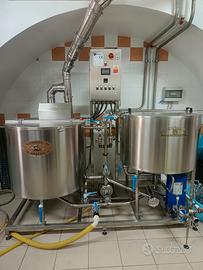 Impianto per produzione birra artigianale