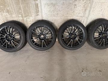 4 gomme invernali 205 50 17 + cerchi dotz per bmw