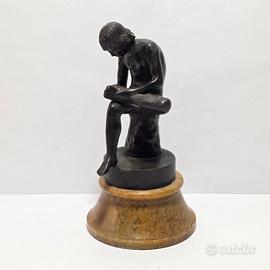Antica Scultura in Bronzo Lo Spinaro - XIX Secolo
