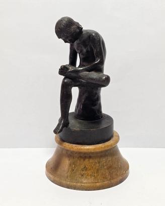 Antica Scultura in Bronzo Lo Spinaro - XIX Secolo