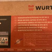 Wurth ancorante chimico in fiala M12 W-vpz