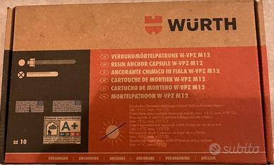 Wurth ancorante chimico in fiala M12 W-vpz