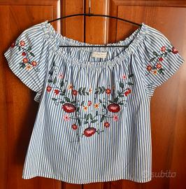 T-shirt 13-14 anni 100% cotone Zara Girls 