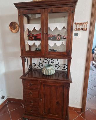Vetrina Credenza legno massello