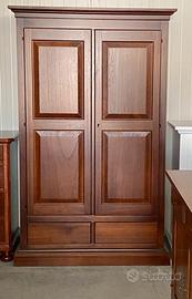 Nuovo armadio 2 ante 2 cassetti di vero legno