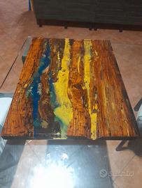 Tagliere legno e resina 