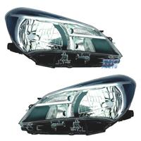 FARI PER TOYOTA YARIS 5P 14-16 FONDO NERO