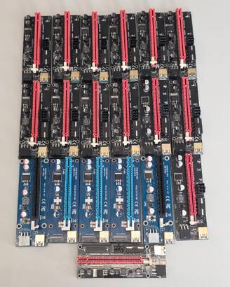 19x Riser scheda video vga mining