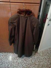 Cappotto vintage con pelliccia sintetica