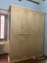 Armadio 8 ante legno massello