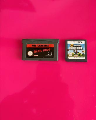 Super Mario Bros NES Classics GBA + New Super Mari
